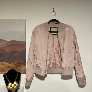 Light pink bomber jacket